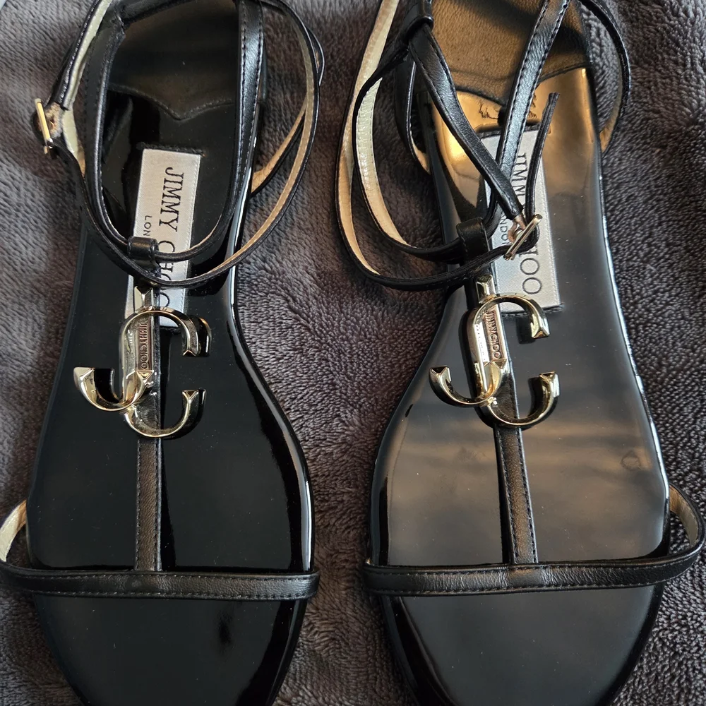 Jimmy Choo Black Sandals - Picture 7 of 11